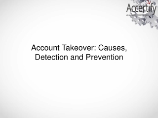 Account Takeover: Causes, Detection and Prevention