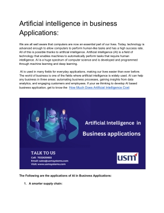 AI- In Business applications - Google Docs