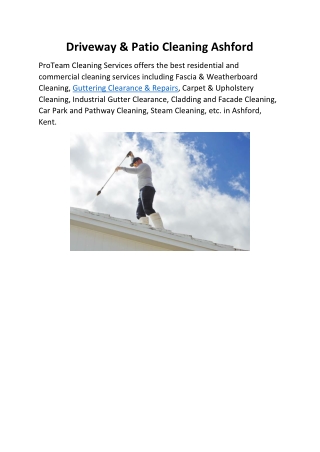 Driveway & Patio Cleaning Ashford