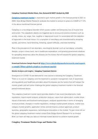 cataplexy treatment cataplexy treatment