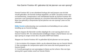 Garmin Nummer