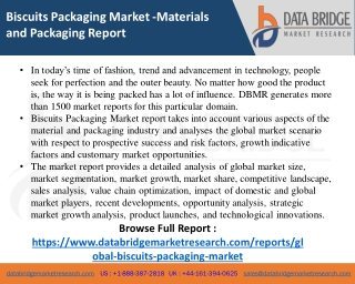 Biscuits Packaging Market