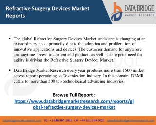 Refractive Surgery Devices Market