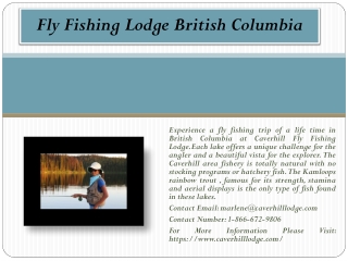 Fly Fishing Lodge British Columbia