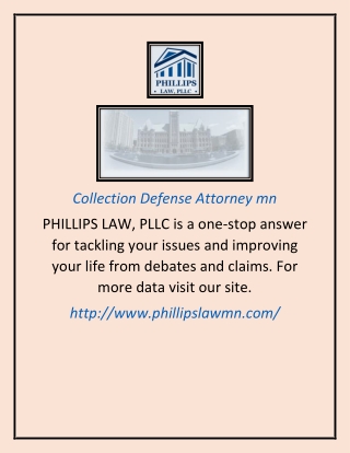 Collection Defense Attorney mn