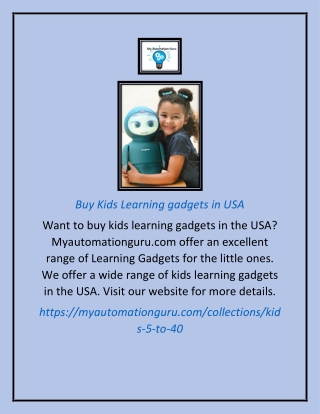Buy Kids Learning gadgets in USA