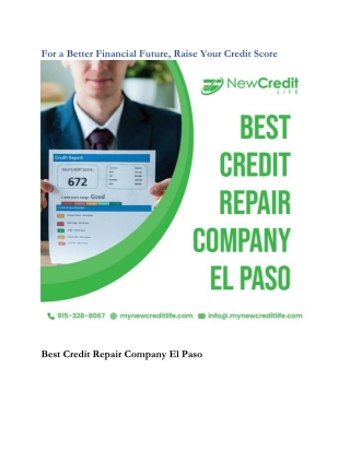 For a Better Financial Future Raise Your Credit Score