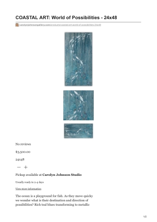 carolynjohnsongallery.com-COASTAL ART World of Possibilities - 24x48