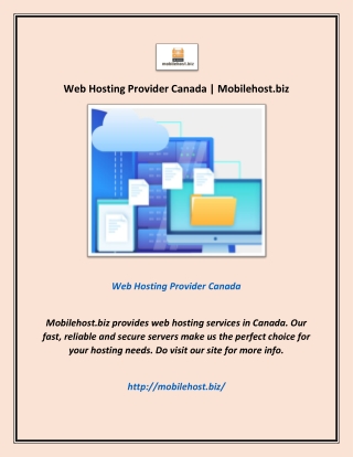 Web Hosting Provider Canada | Mobilehost.biz