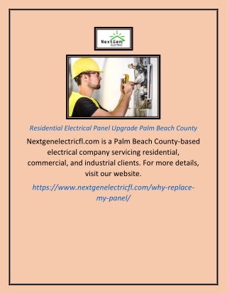 Residential Electrical Panel Upgrade Palm Beach County