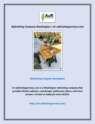 Refinishing Company Washington | Ar-refinishingservices.com