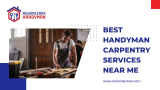 Best Handyman Carpentry Services near Me