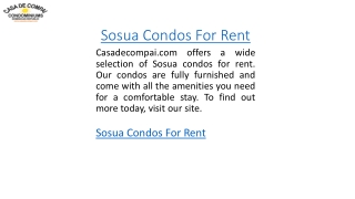 Sosua Condos For Rent Casadecompai.com