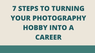 Mohit Bansal Chandigarh- 7 Steps To Turning Your Photography Hobby Into A Career