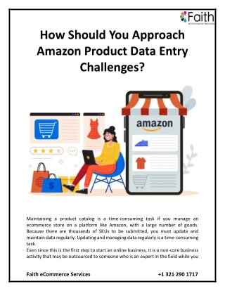 How Should You Approach Amazon Product Data Entry Challenges?