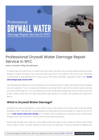 drywall_water_damage_repair_service_in_New_York
