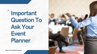 Important Question To Ask Your Event Planner