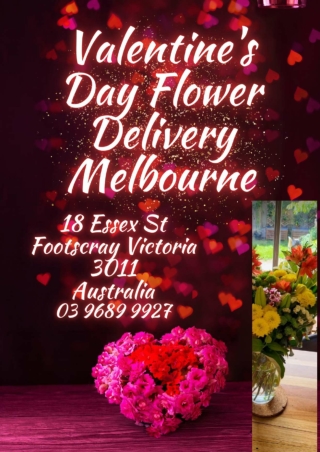 Valentine’s Day Flowers Delivery in Melbourne