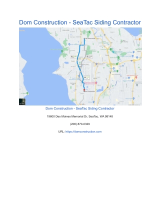 Dom Construction - SeaTac Siding Contractor