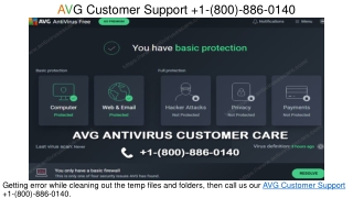 AVG Technical Support  1-(800)-886-0140