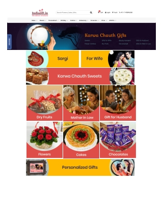 Karwa Chauth Gifts | Karwa Chauth Gifts for Wife - indiagift.in