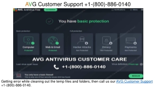 1-(800)-886-0140 AVG Customer Care