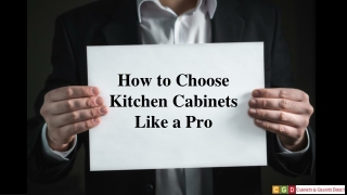 How to Choose Kitchen Cabinets Like a Pro