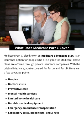 What Does Medicare Part C Cover