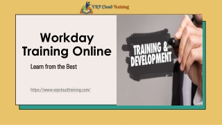 Workday Training Online- Learn from the Best