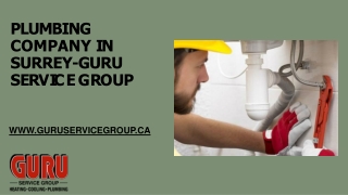 Plumbing Company in Surrey