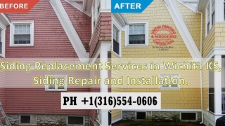 Siding Replacement Services in Wichita KS, Siding Repair and Installation.
