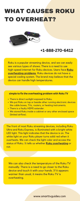 What Causes Roku To Overheat  1-888-270-6412