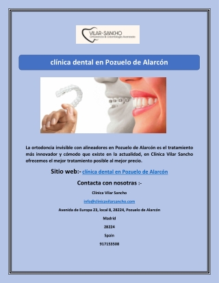 clínica dental en Pozuelo de Alarcón