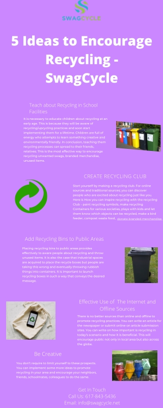 Are You Looking For Ways to Encourage Recycling in Your Community?