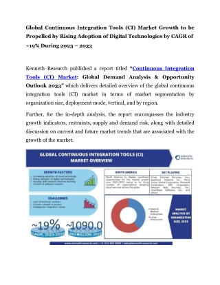 Global Continuous Integration Tools Market PR