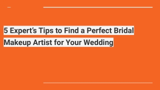 Bridal Makeup Artist – Expert Tips to Get a Professional One.