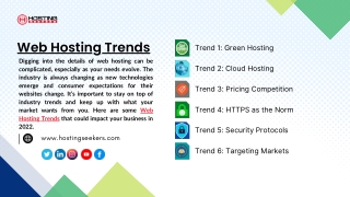 Web Hosting Trends