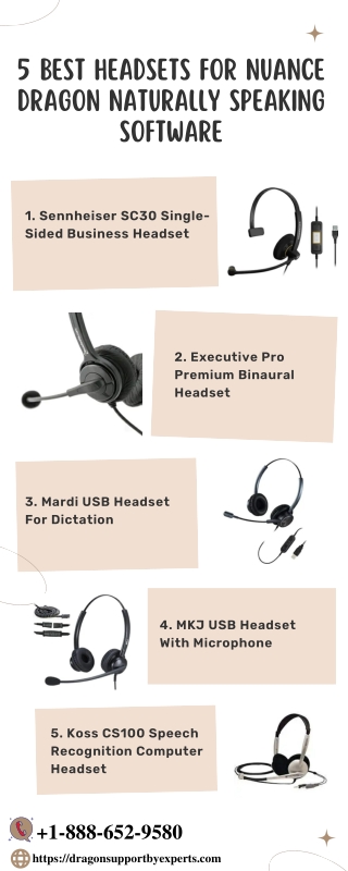 5 Best Headsets For Nuance Dragon Naturally Speaking Software