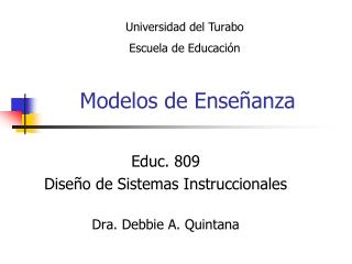 Modelos de Enseñanza