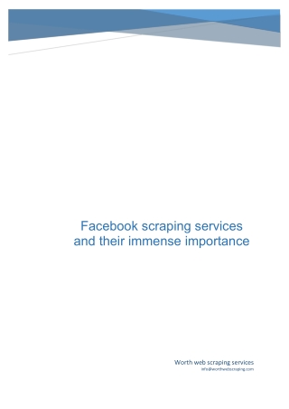 facebook scraping services