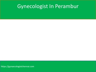 Gynecologist In Perambur