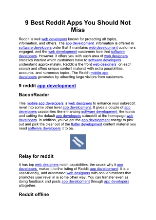 9 Best Reddit Apps You Should Not Miss