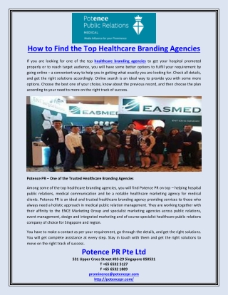 How to Find the Top Healthcare Branding Agencies