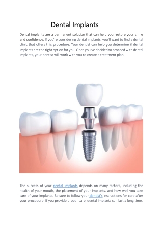 Dental Implants