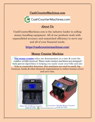 Money Counter Machine