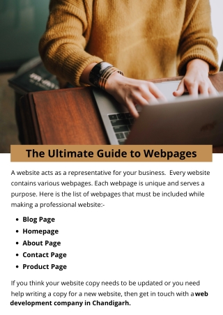 The Ultimate Guide to Webpages