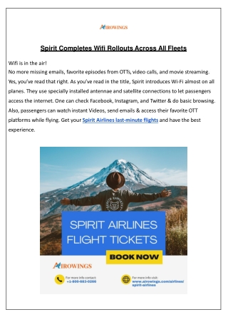 Spirit Airlines Fliights