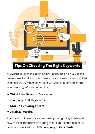 Tips On Choosing The Right Keywords