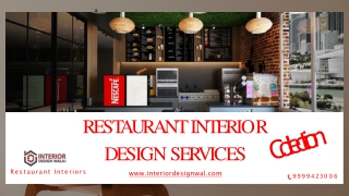 Restaurant Interior Design Services