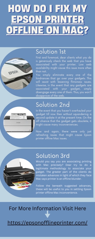 Epson Printer Offline Mac : Printer issue